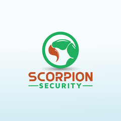 security company SCORPION vector logo design