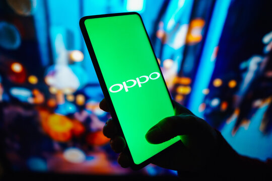 September 20, 2022, Brazil. In this photo illustration, the Oppo logo seen displayed on a smartphone.