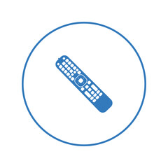 Electronics tv control remote icon | Circle version icon |