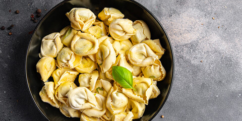 tortellini vegetable healthy meal food snack diet on the table copy space food background veggie vegan or vegetarian food no meat