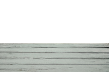 Painted wooden surface on white background