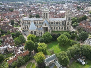 areal view of York minster, Deangate, York YO1 7HH