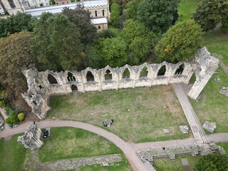 St Mary's Abbey  built in 1088.   ruins of a Benedictine monastery, York