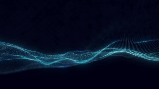 Abstract digital background. Computer code. Data networks. Concept of digital communication. Big data visualization. 3D rendering. 4k animation.