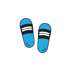slippers icon logo vector design template
