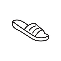 slippers icon logo vector design template