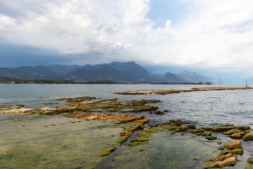 Island of San Biagio. Also called Isola dei Ragli located in Italy on Lake Garda.
