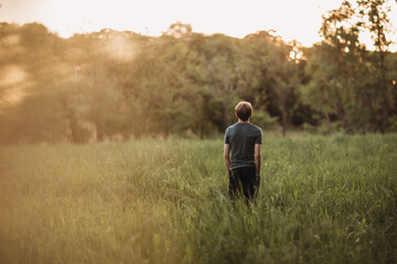 person in the field