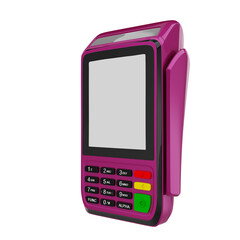 Payment terminal with credit card 3d