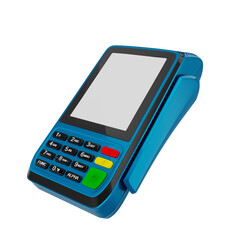 Payment terminal with credit card 3d