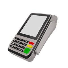 Payment terminal with credit card 3d