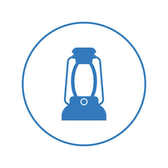 Camp lantern hurricane lamps icon | Circle version icon |