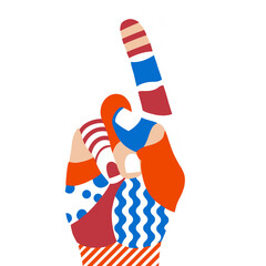 Hand Modern Design, Hand Urban T-shirt Design. Hand Face Edit. Funk Design Modern. 