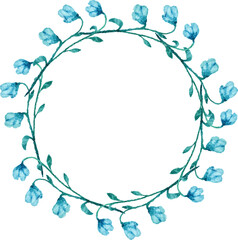 floral frame with flowers