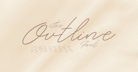 Handwritten font script alphabet. Simple pen drawing letters, cursive letter set. Modern neon text logo, wedding lettering, charming headline, elegant monogram, fashion brand type. Vector typeset