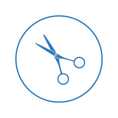 Craft hair cutter scissor icon | Circle version icon |