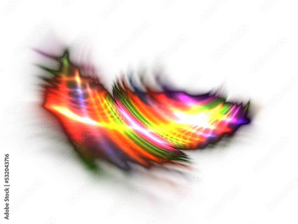 Poster abstract bright colorful glow for a black background. raster graphics