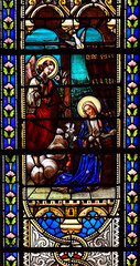 Obraz premium Annunciation stain glass