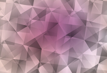 Light Pink vector abstract polygonal template.