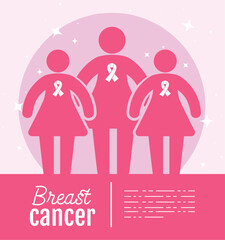 breast cancer lettering poster