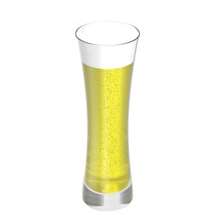 3D rendering illustration of a beer glass