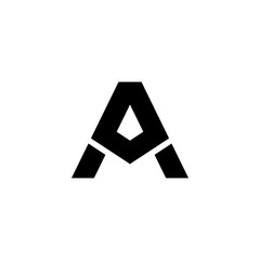 letter A logo vector design, monogram a logo idea
