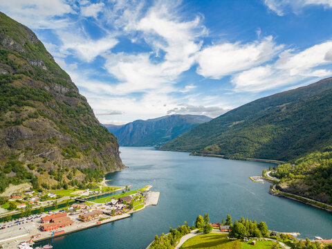 Beautiful mountain and fjord landscape Norway