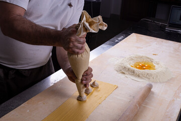 Making home made ravioli series of photo full lesson - 532047158