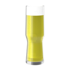 3D rendering illustration of a beer glass