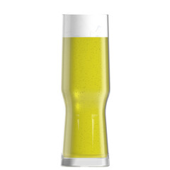 3D rendering illustration of a beer glass