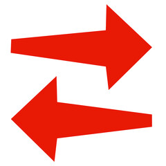 arrow or pointer icon, isolated on a white background, vector illustration