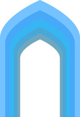 Arabic arch window and doors Vector