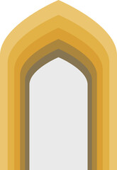 Arabic arch window and doors Vector