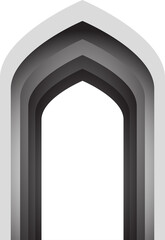 Arabic arch window and doors Vector