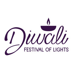 diwali festival of light lettering