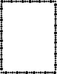 simple page border. black frame