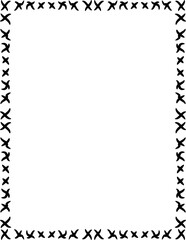 simple page border. black frame