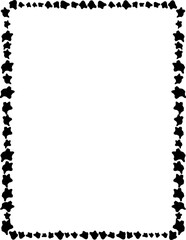 simple page border. black frame