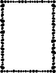 simple page border. black frame