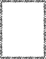simple page border. black frame