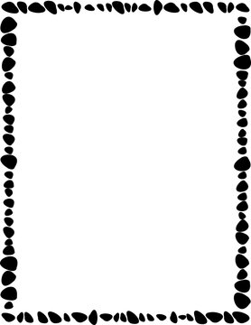 simple page border. black frame