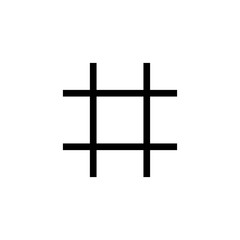 Hashtag icon vector for web and mobile app. hashtag sign and symbol