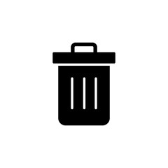 Trash icon vector for web and mobile app. trash can icon. delete sign and symbol.