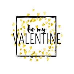 San Valentin Sale Offer. Romantic Poster For Present. Vintage Frame. Gold Art Backdrop. Grunge Design For Mom. Golden Graphic Sparkle. Yellow San Valentin Sale Offer.