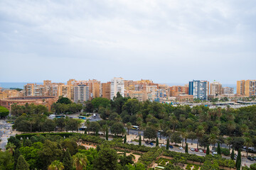 Fototapeta na wymiar The city of Malaga in Spain