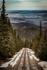 railway in the mountains portrait - Colorado
