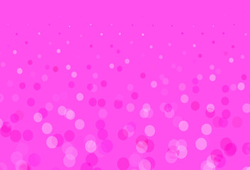Fototapeta na wymiar Light Pink vector texture with disks.