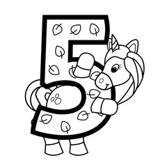 unicorn coloring book 5