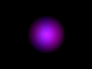 purple ball on black background