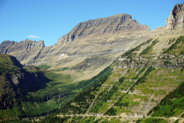 Fototapeta na wymiar Mountain in Glacier National Park